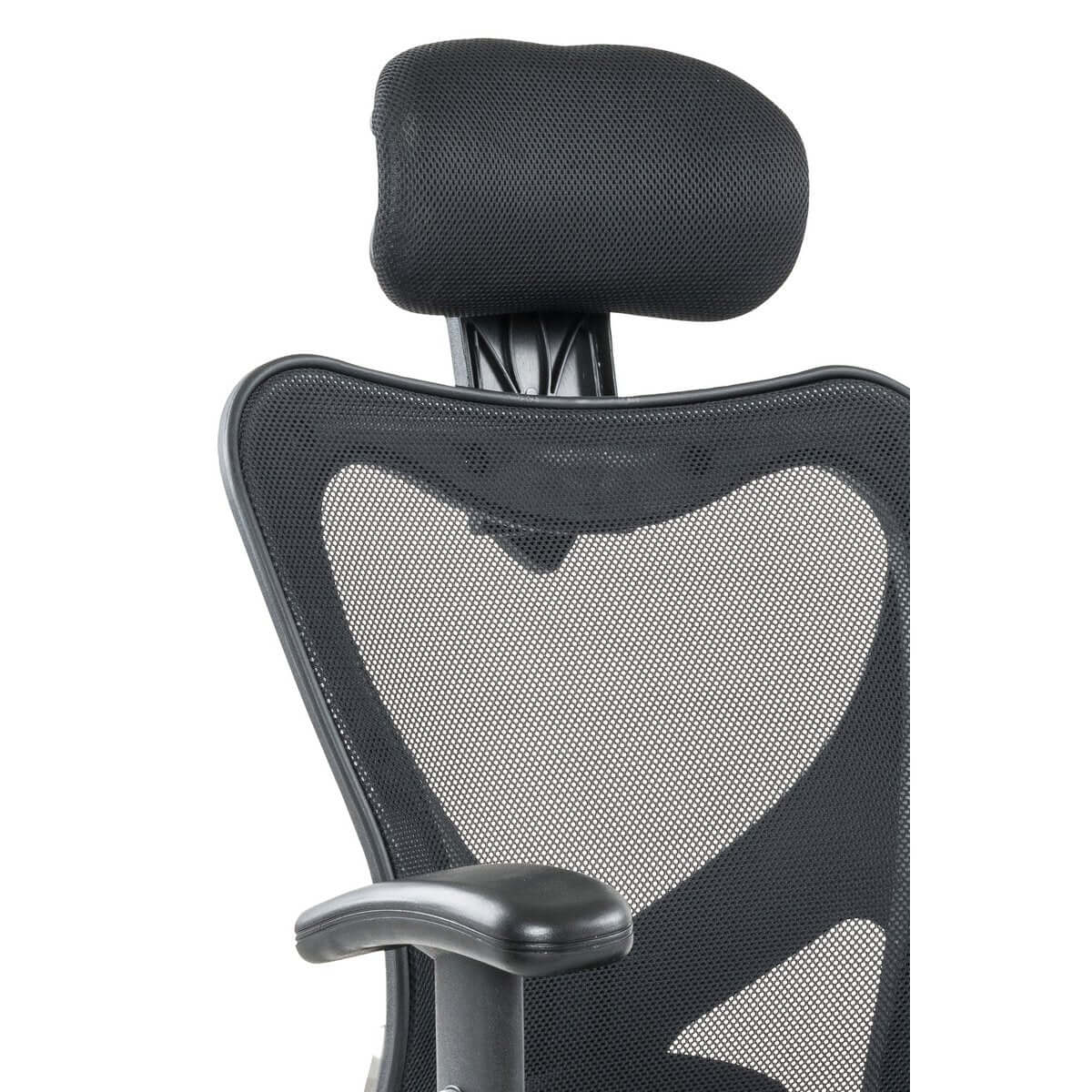 Black office chair with mesh headrests - SalesFever