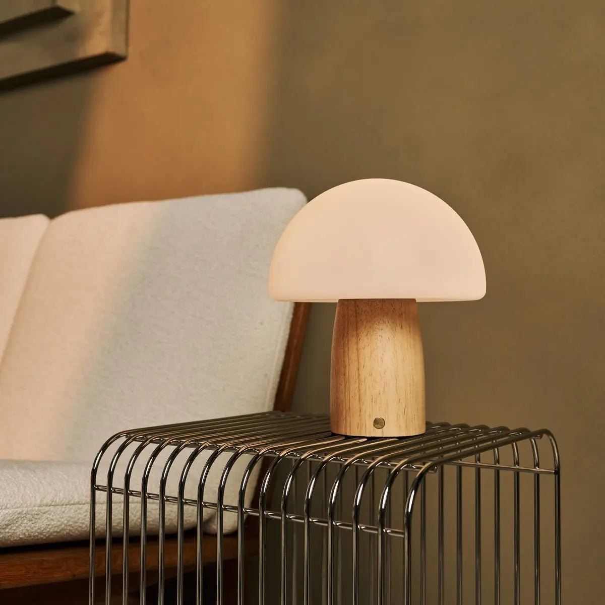 Mia Lichtbruine Stijlvolle Draadloze Tafellamp | Elegant, dimbaar en functioneel