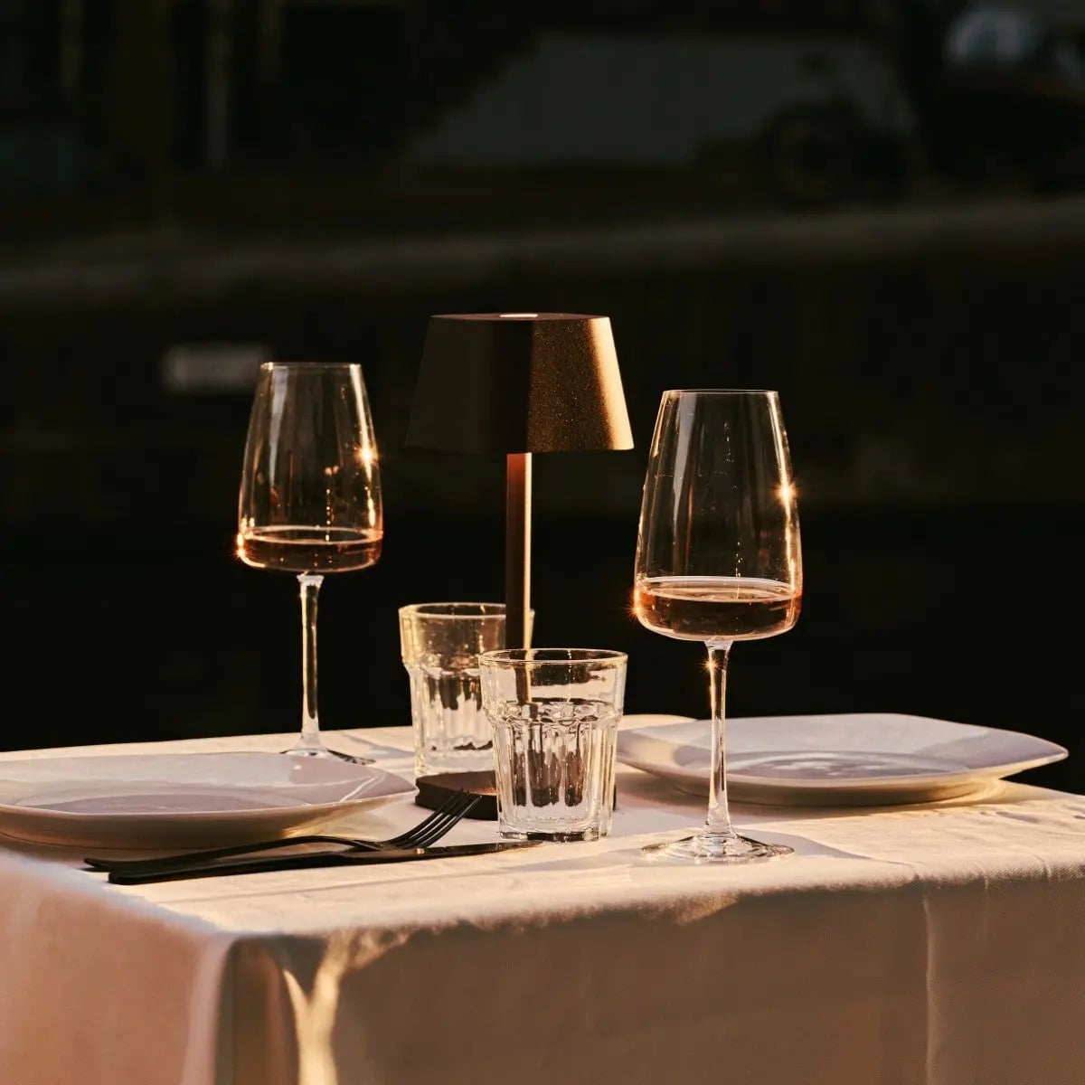 Ava Mokka Bruin Oplaadbare Tafellamp | Draadloos en dimbaar