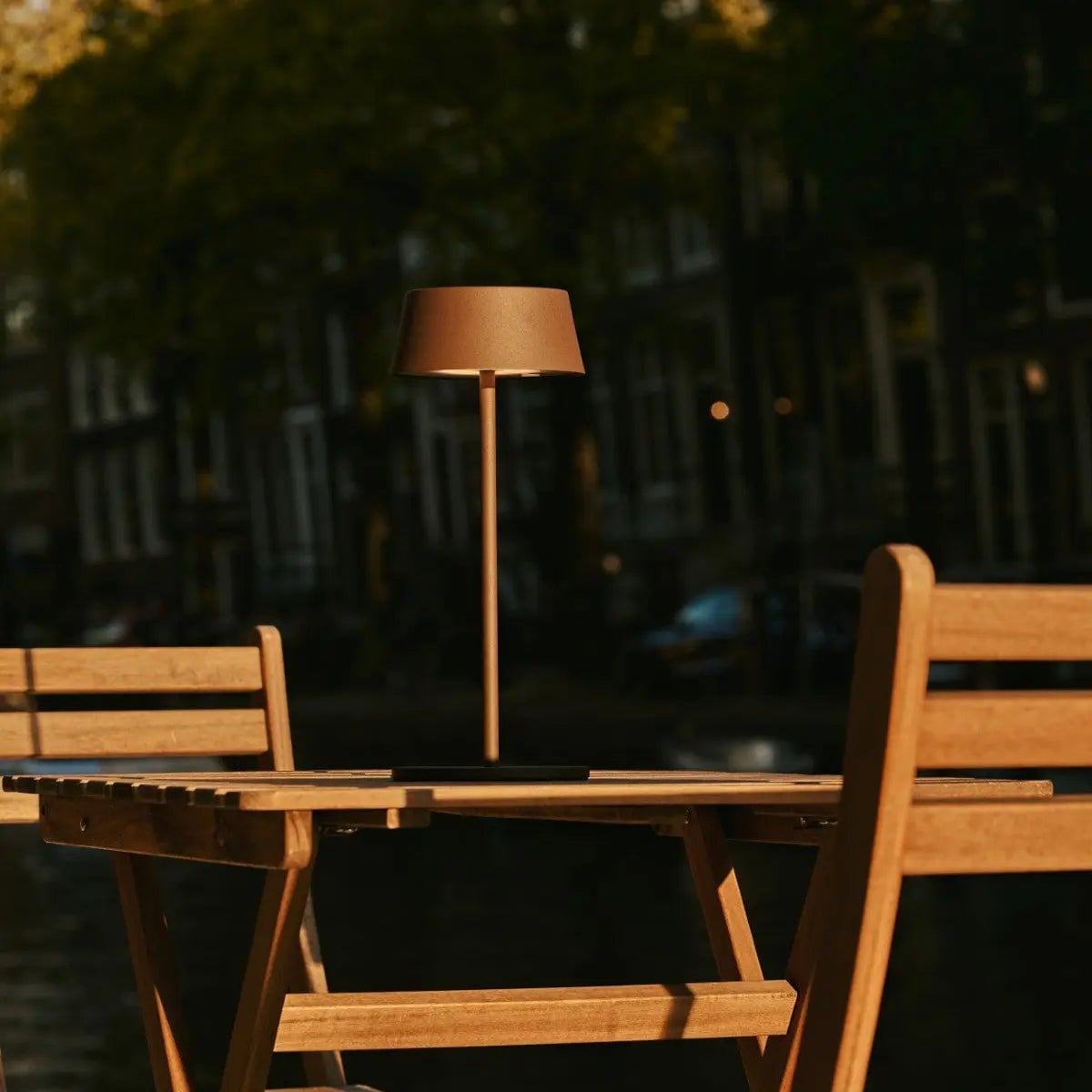 Hugo Mokka Bruin Oplaadbare Tafellamp | Stijlvol, dimbaar en draadloos