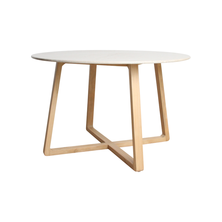 Infinity ronde marmeren eettafel 120 cm