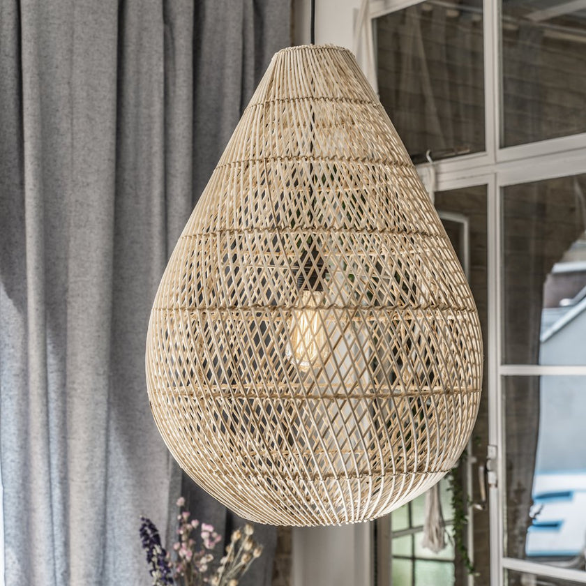 Maze hanglamp druppel naturel
