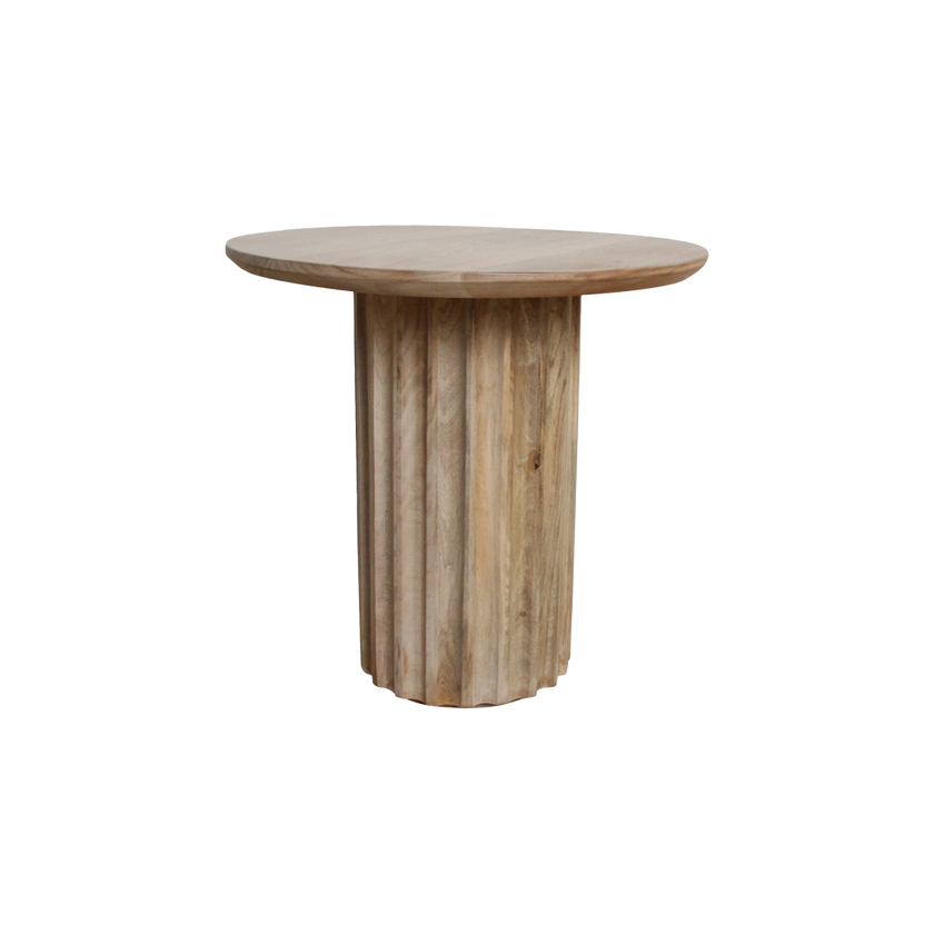 Bullnose bijzettafel naturel 50 cm