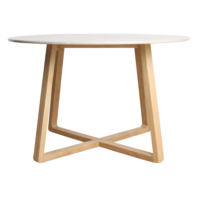 Infinity ronde marmeren eettafel 120 cm
