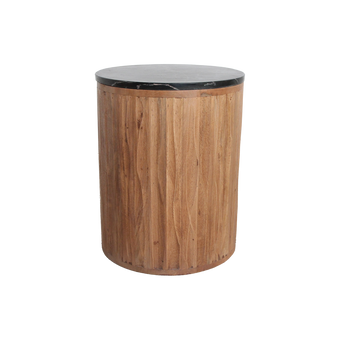 Langkawi bijzettafel marmer zwart - 40x40x50 cm