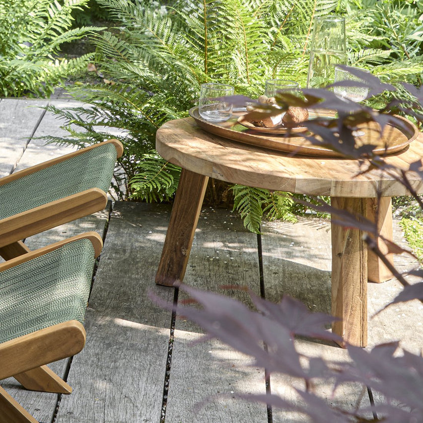 Farmwood salontafel rond