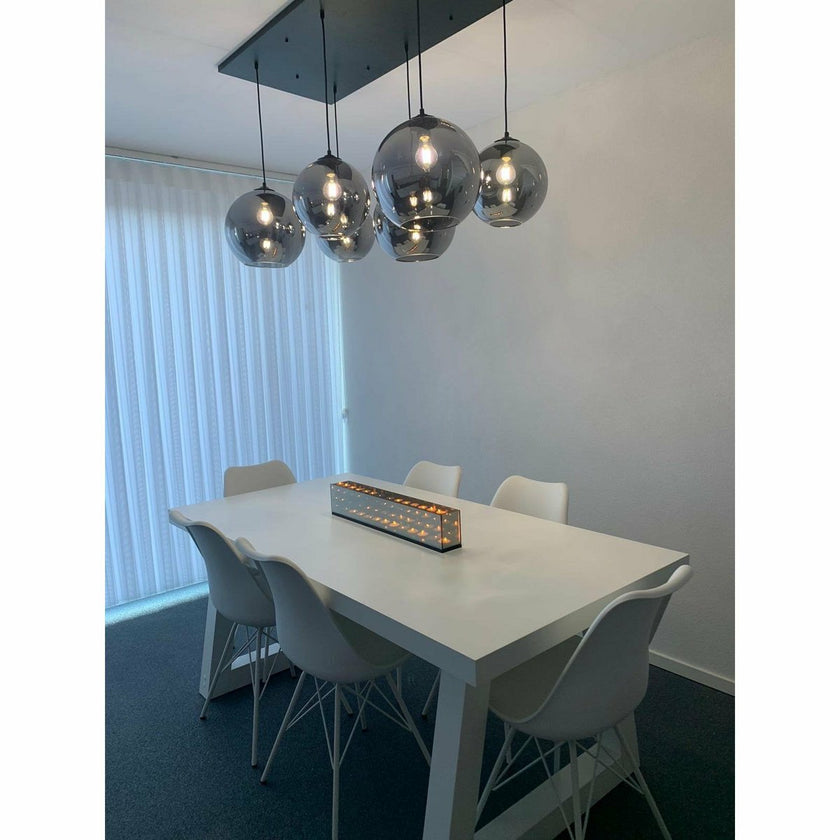 Hanglamp Smoke Glas 6-Licht