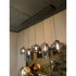 Ava Hanglamp Smoke Glas 5-Licht Mix
