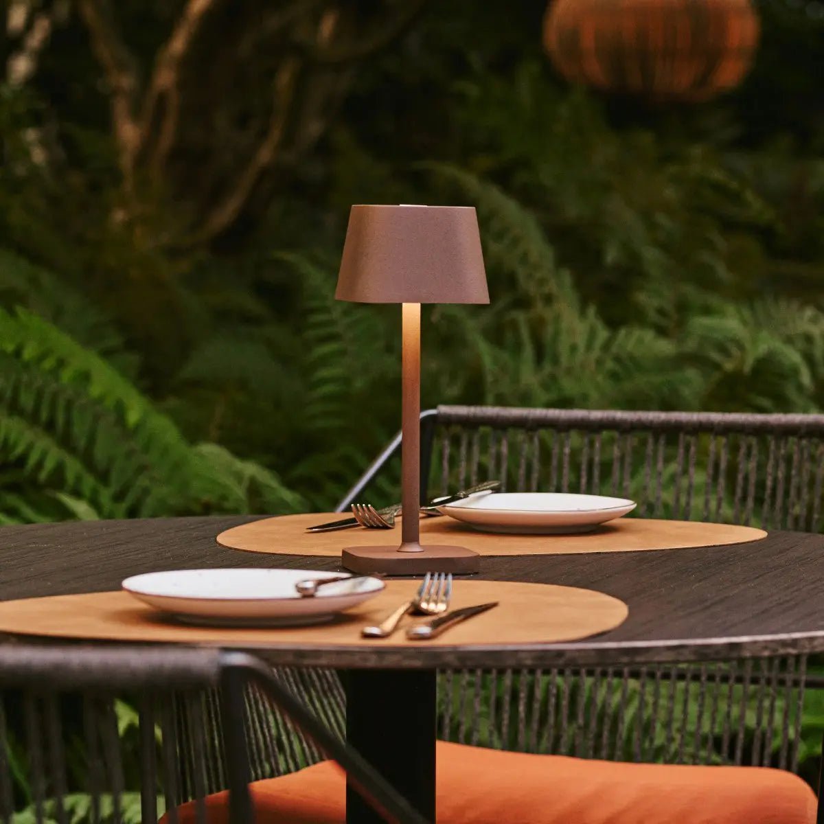Ava Mokka Bruin Oplaadbare Tafellamp | Draadloos en dimbaar