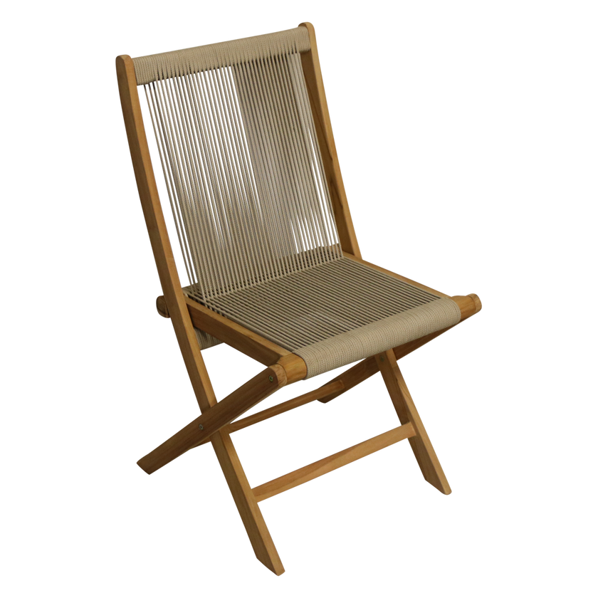 Rope opvouwbare tuinstoel naturel