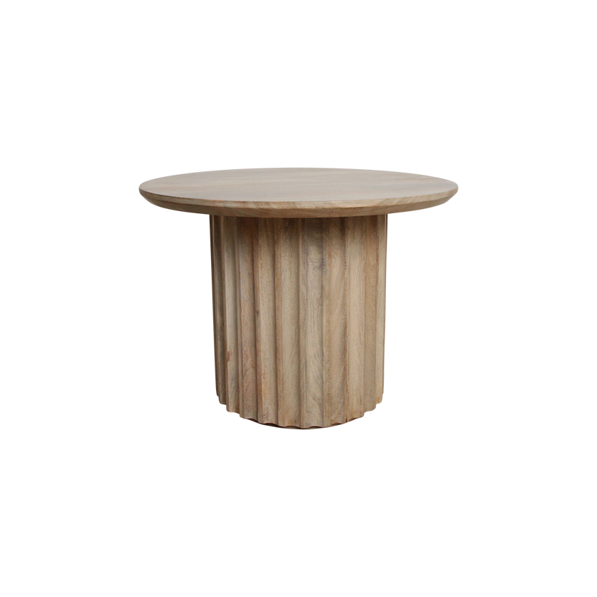 Bullnose bijzettafel naturel 55 cm