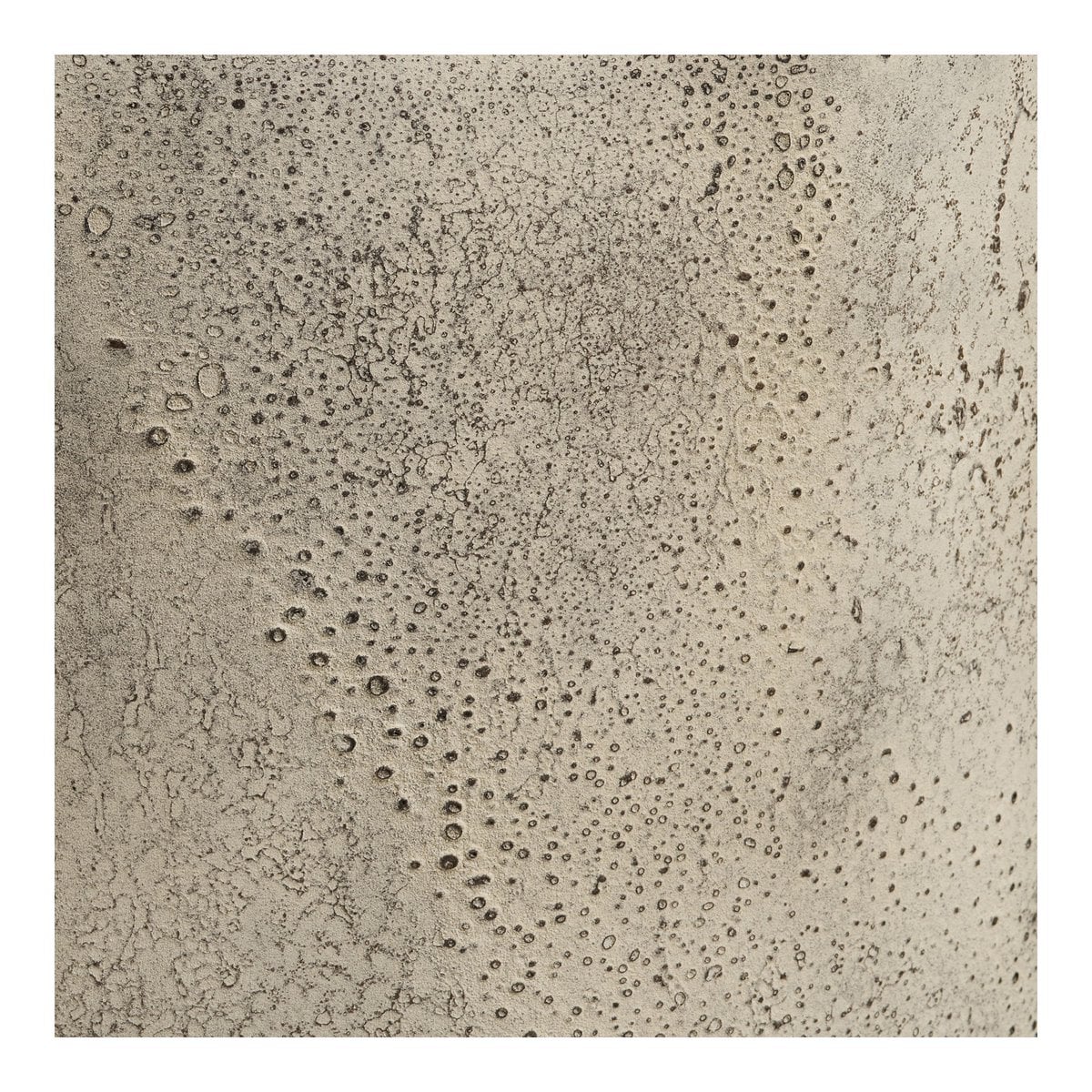Hou Decoratieve pot, metaal, antiek beige, ø24x60,5 cm