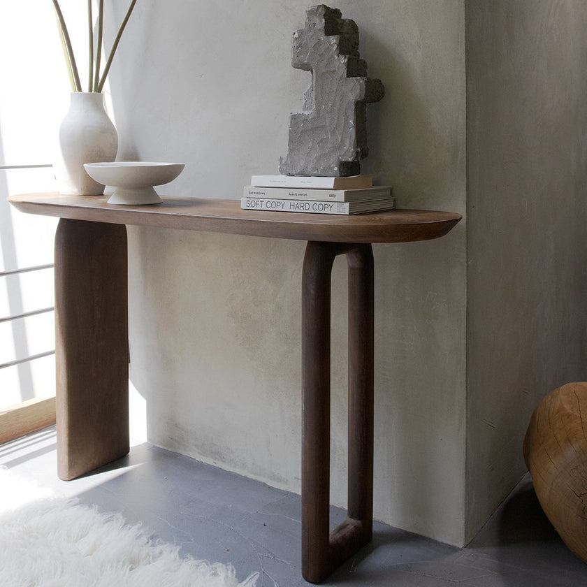 Bullnose consoletafel bruin