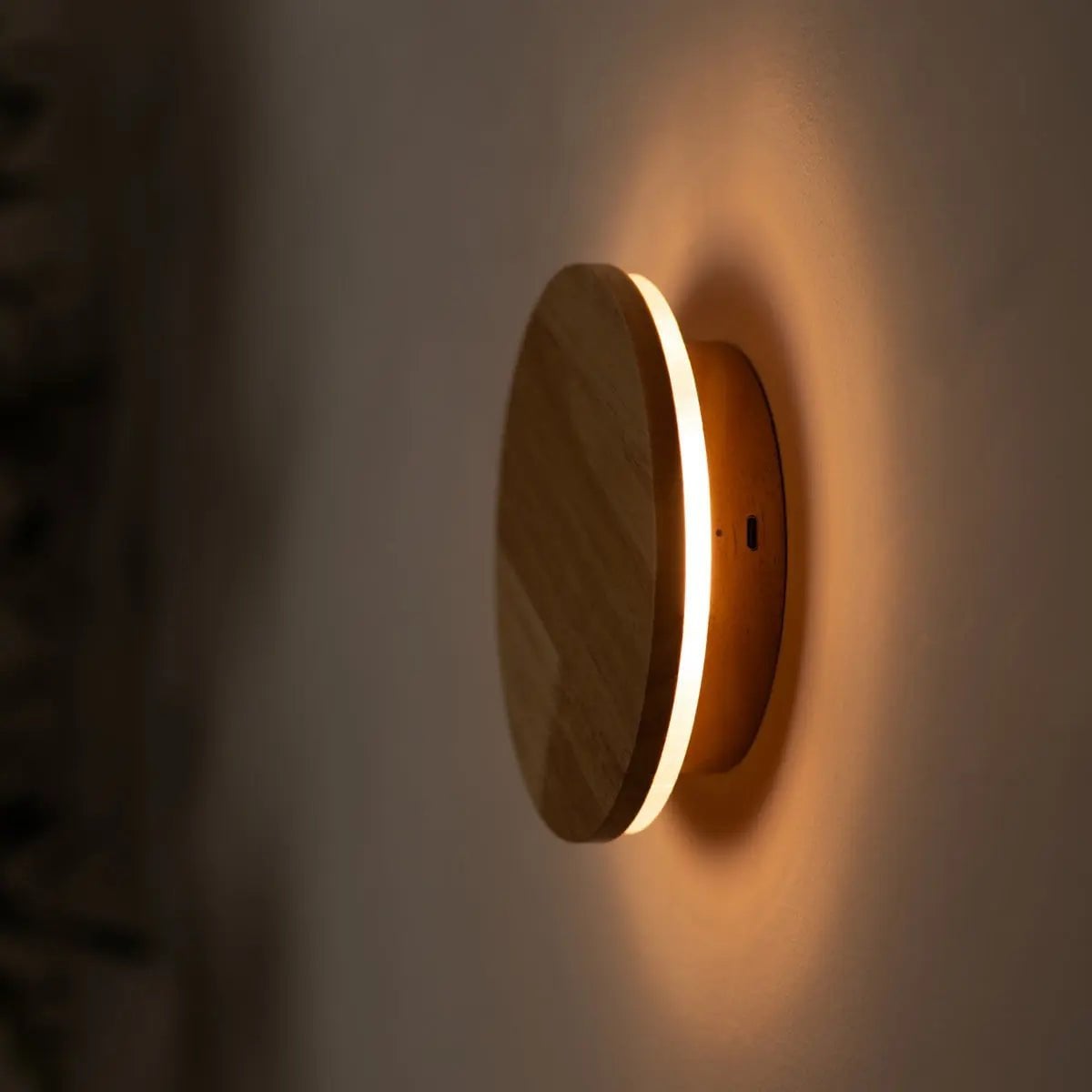 Lou Lichtbruine Draadloze Wandlamp | Oplaadbare en dimbare aanraakbediening