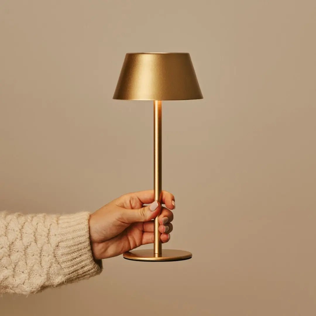 Milou Gold Tafellamp zonder Kabel | Modern, design en 3 lichtmodi