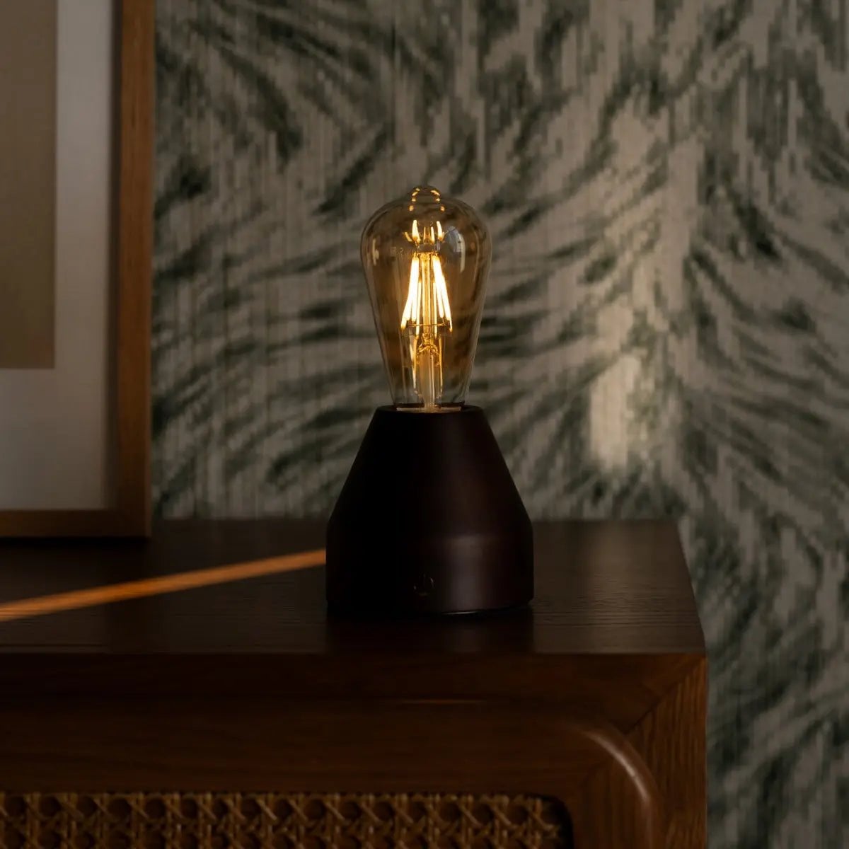 Zavi Donkerbruin Oplaadbare Tafellamp | LED, draadloos en batterijduur van 80 uur