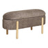 Branca Bench - Brown/Natural, polyester/schuim/multiplex, 98x41x48 cm