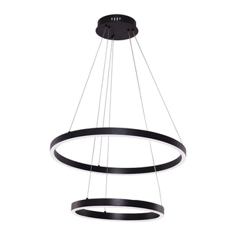 Hanglamp Neo Black | 2-Ring 40+60cm