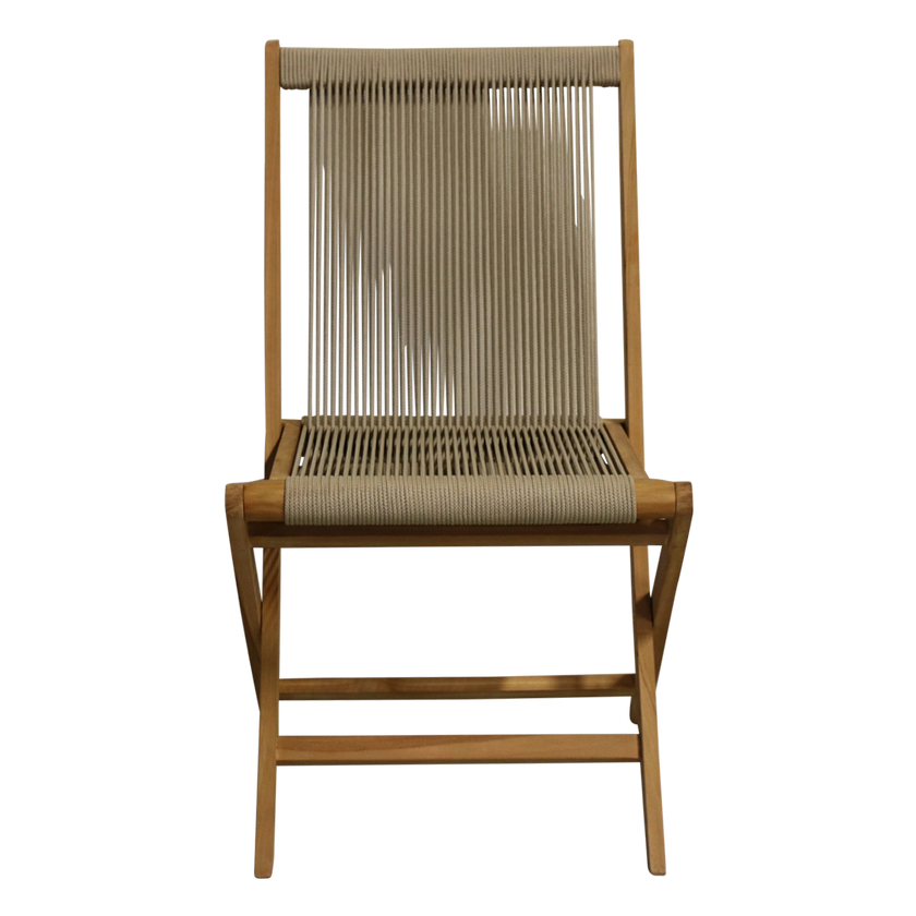 Rope opvouwbare tuinstoel naturel