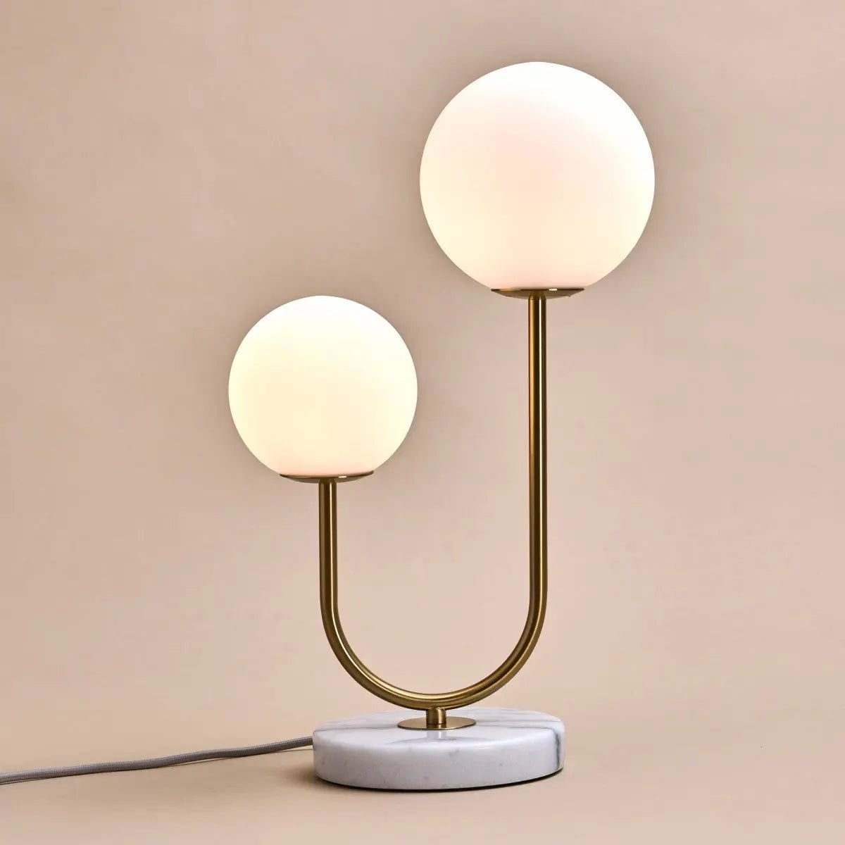 Giorgia elegante marmeren lamp | Matglazen lampen en snoerlamp