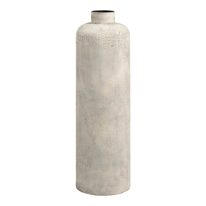 Hou Decoratieve pot, metaal, antiek beige, ø24x78,5 cm