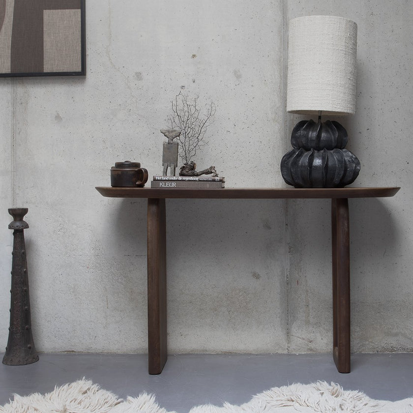 Bullnose consoletafel bruin