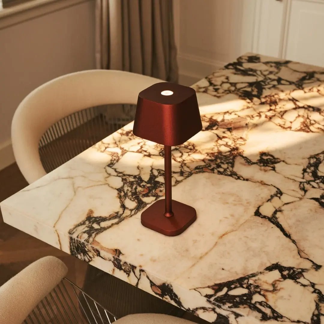 Ava Bronzen Oplaadbare Tafellamp | Stijlvol, draadloos en dimbaar