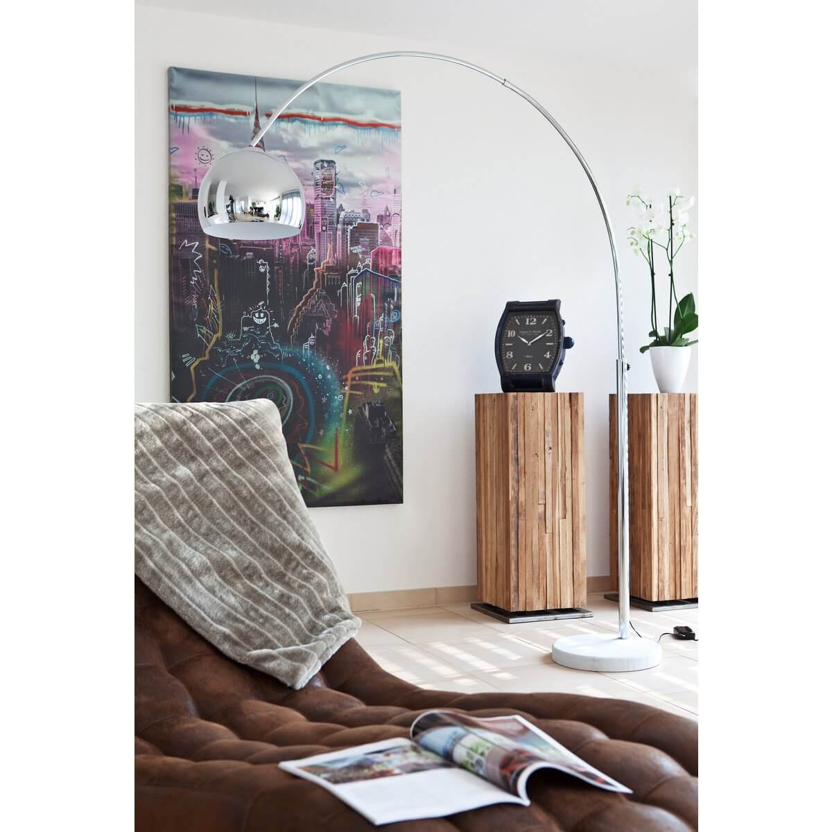 Arc lamp 208 cm chrome - SalesFever