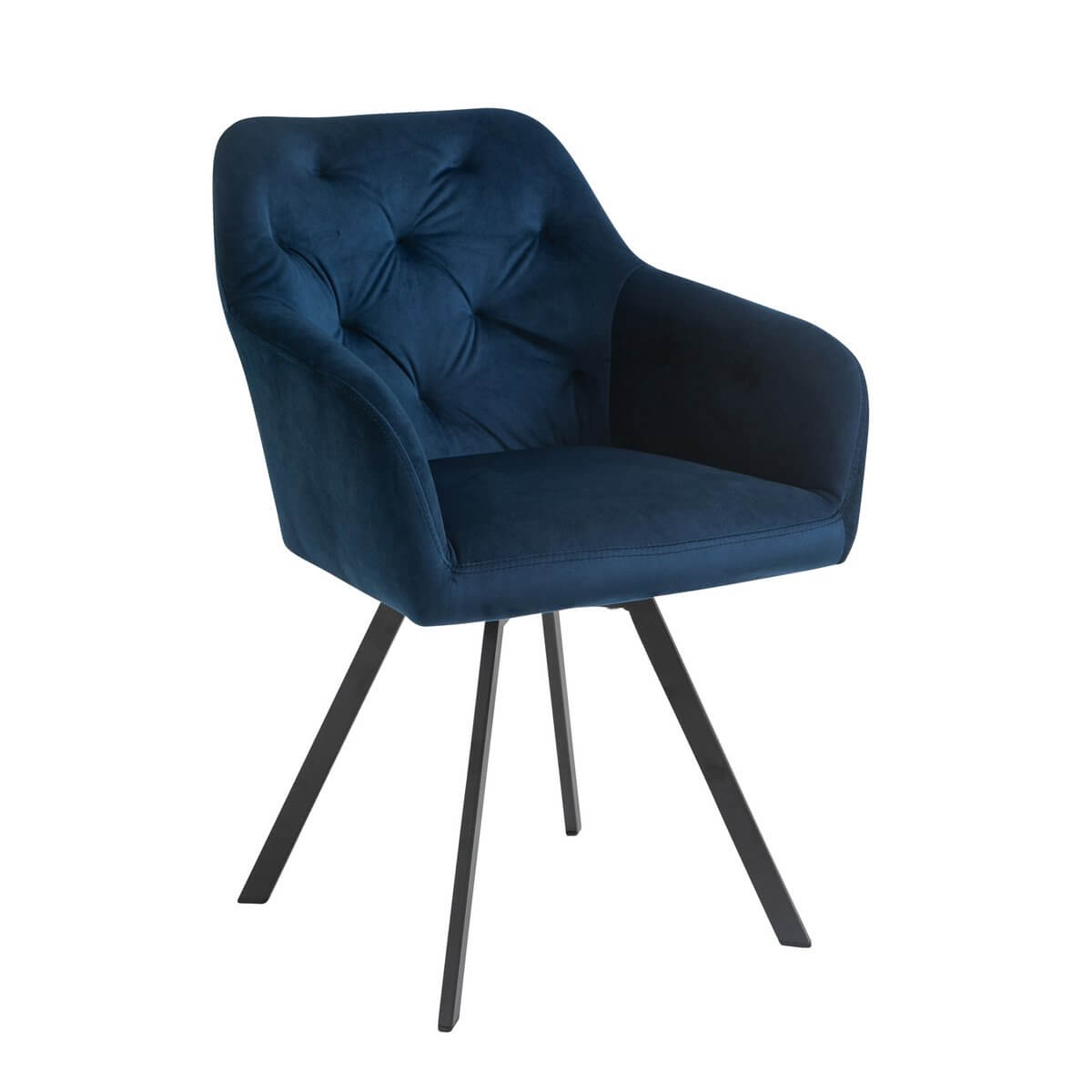 Armchair with 360° swivel function Blue - SalesFever