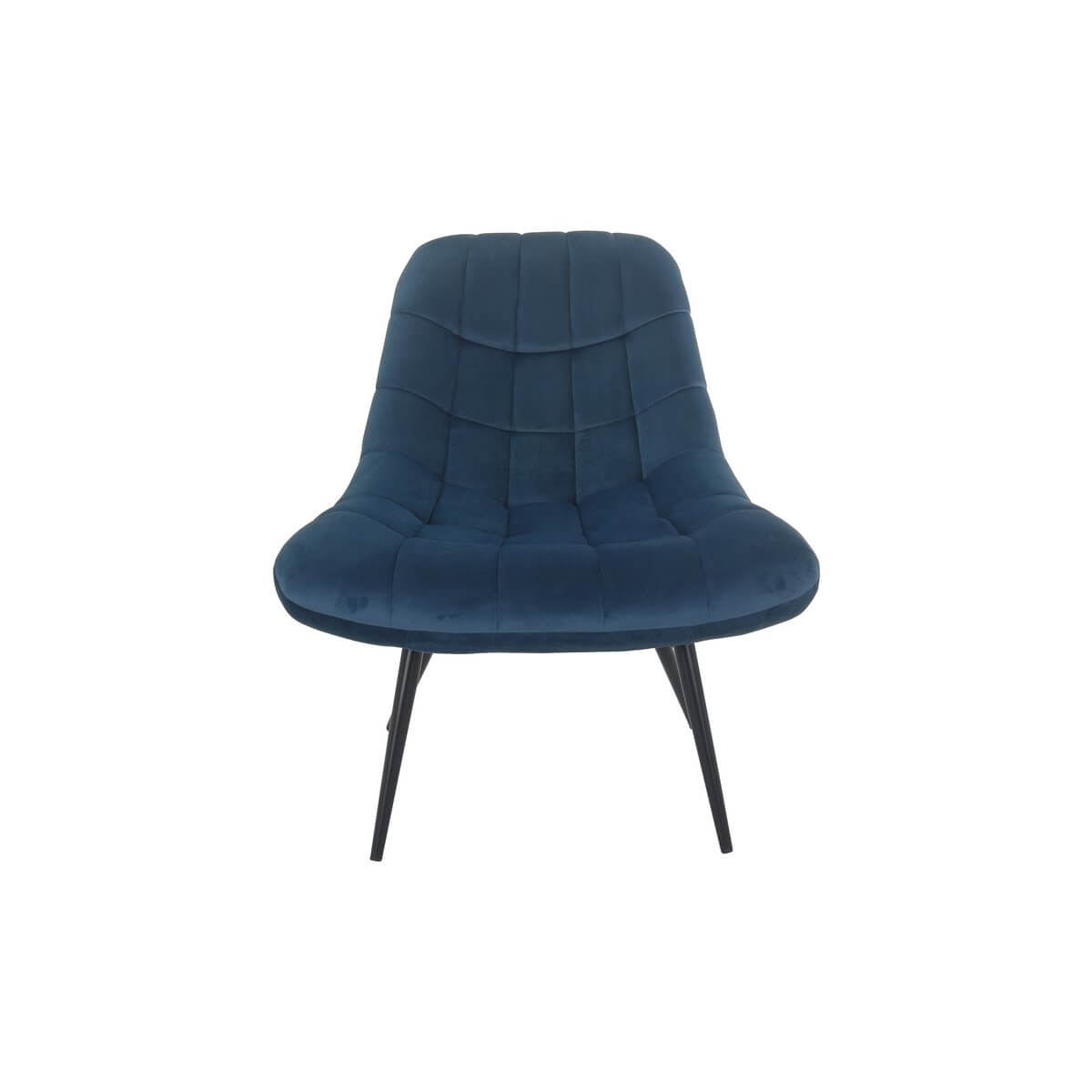 Armchair XXL velvet blue metal black - SalesFever