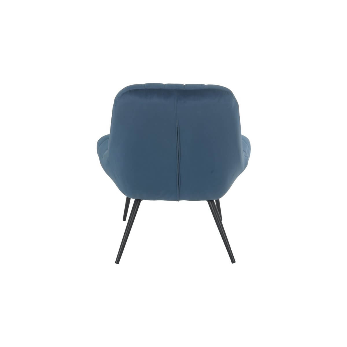 Armchair XXL velvet blue metal black - SalesFever