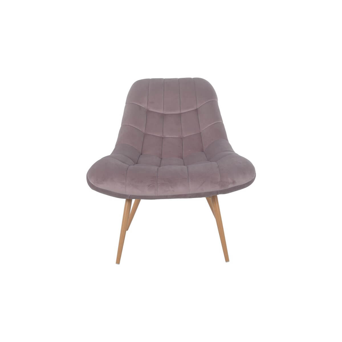 Armchair XXL velvet pink metal wood look - SalesFever