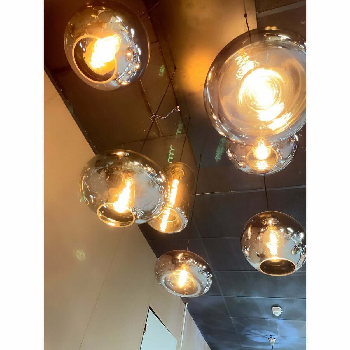 Ava Hanging Lamp Smoke Glass 7-Light - Luxury Living B.V.