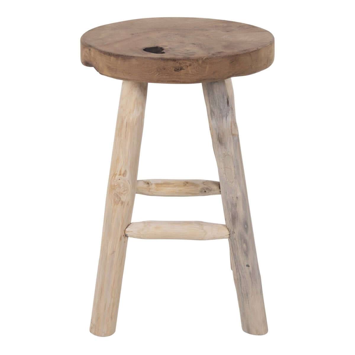 Badia Stool - Teak, Natural - Ø30x45 cm - House Nordic ApS