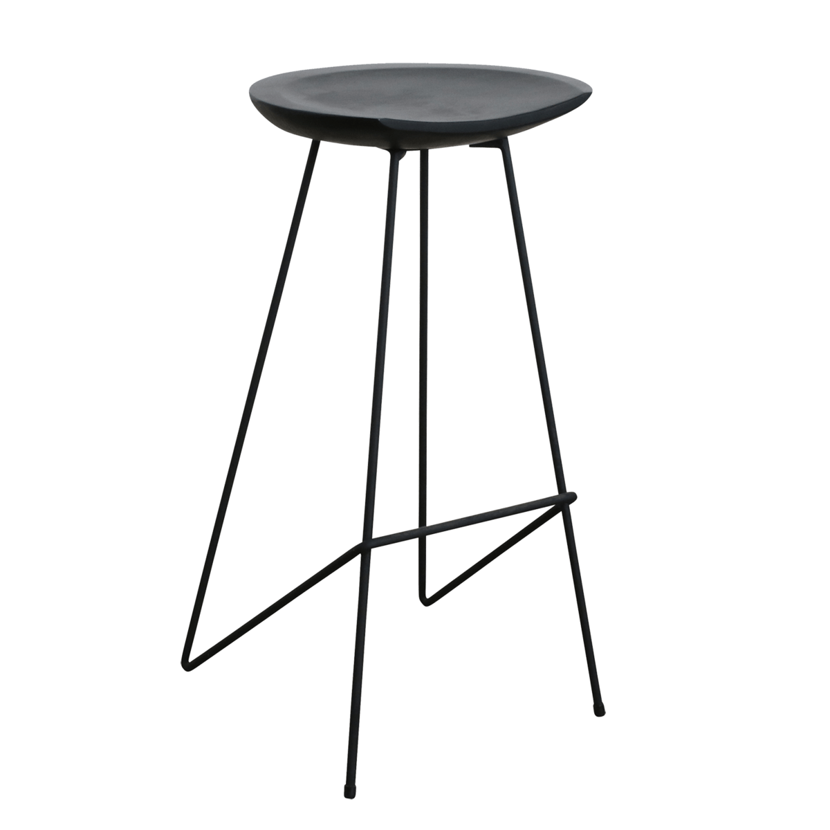 Loft barkruk zwart - Raw Materials