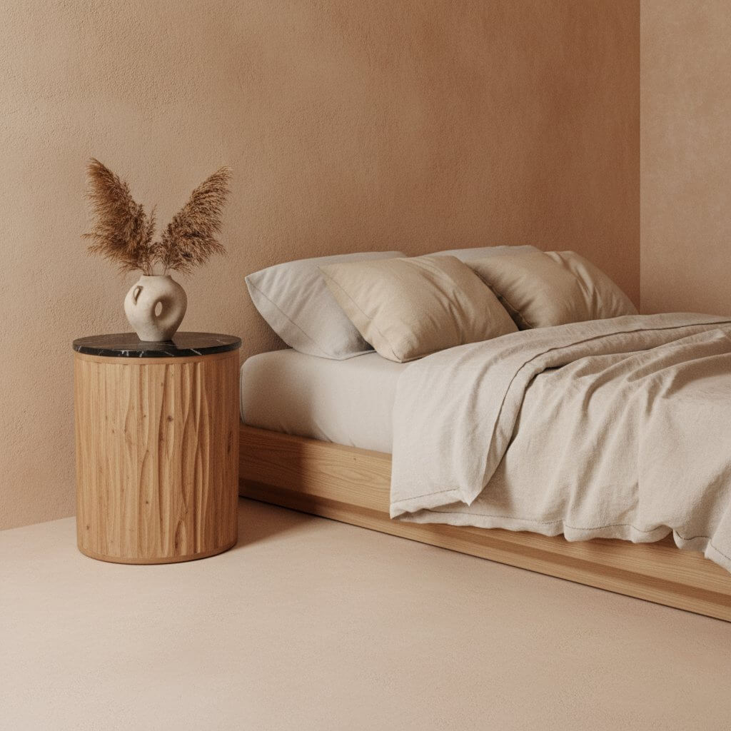 Langkawi bijzettafel marmer zwart - 40x40x50 cm - Raw Materials