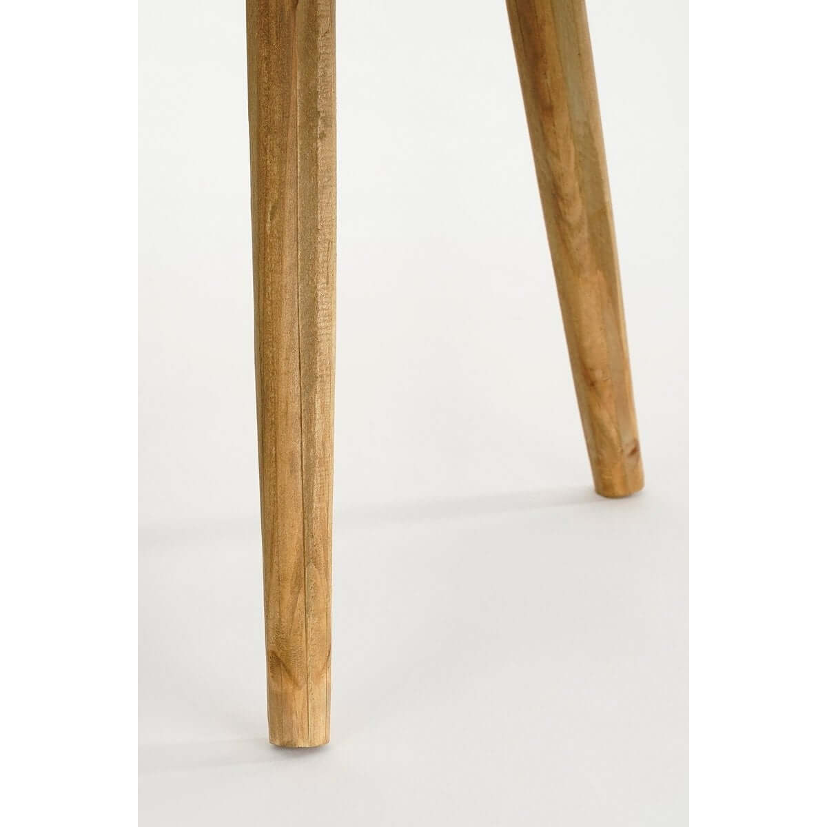 Bold bijzettafel hout bruin - rond met houtnerf - Ø 33 × 35,5 cm