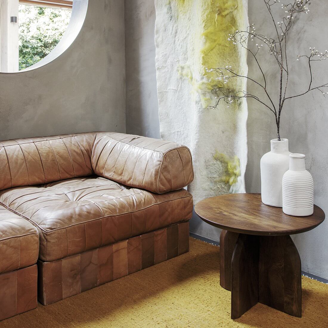 Bullnose bijzettafel 55 cm - Raw Materials