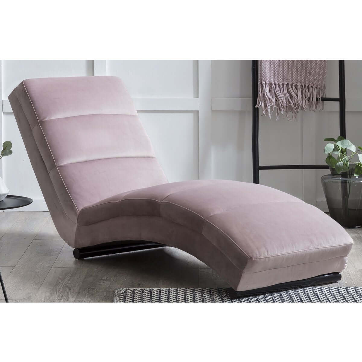 Chaise longue rose velvet - SalesFever