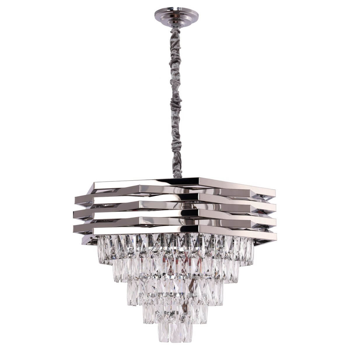 Hanging lamp Crystal Chrome | 60cm - Luxury Living B.V.