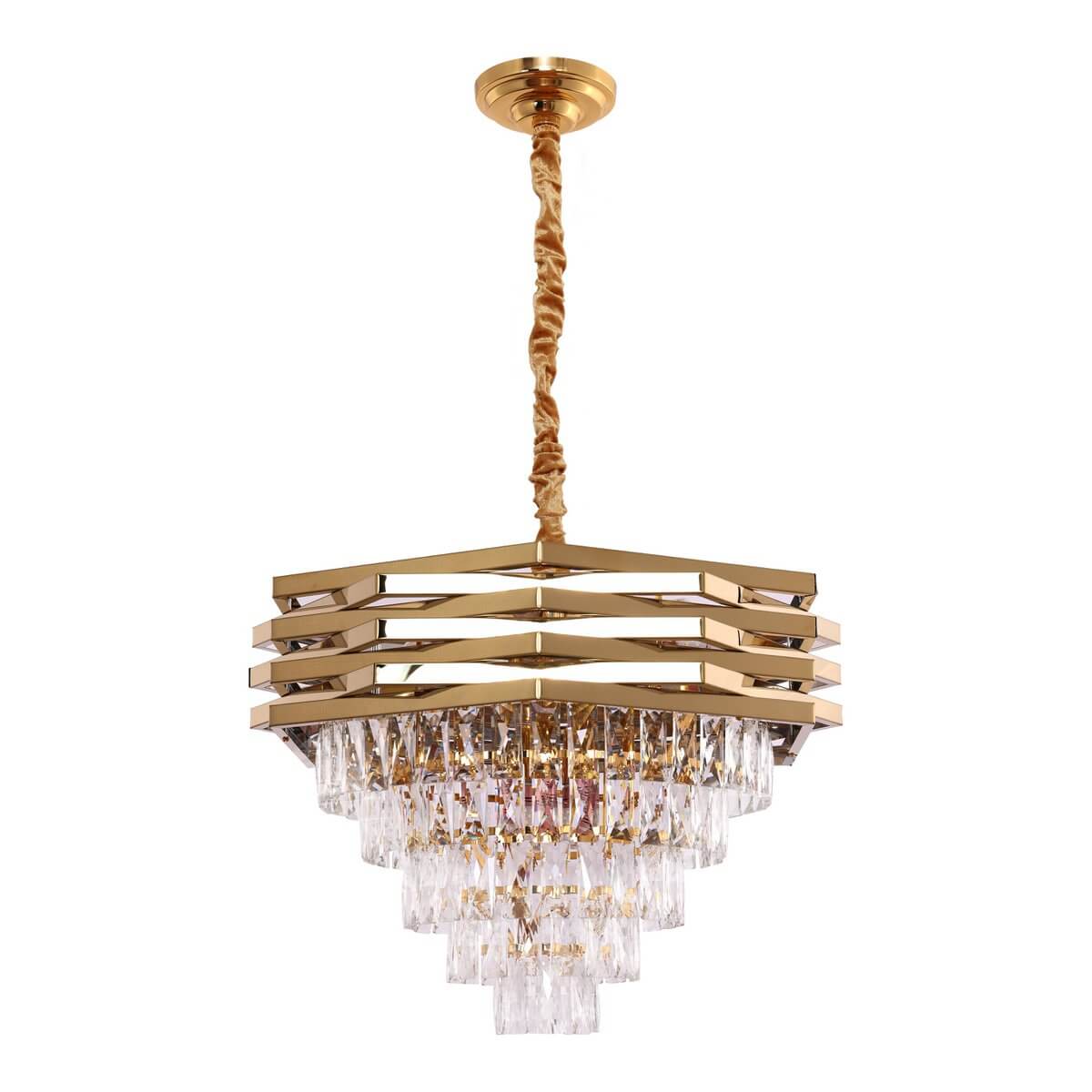 Crystal Gold hanging lamp | 60cm - Luxury Living B.V.