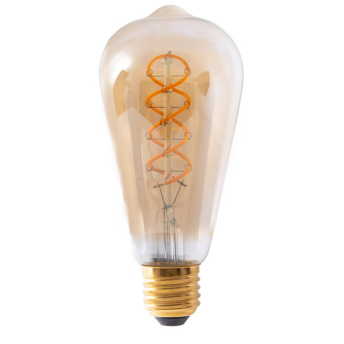 Dilly led filamentlamp amber E27 - dimbaar - set van 3