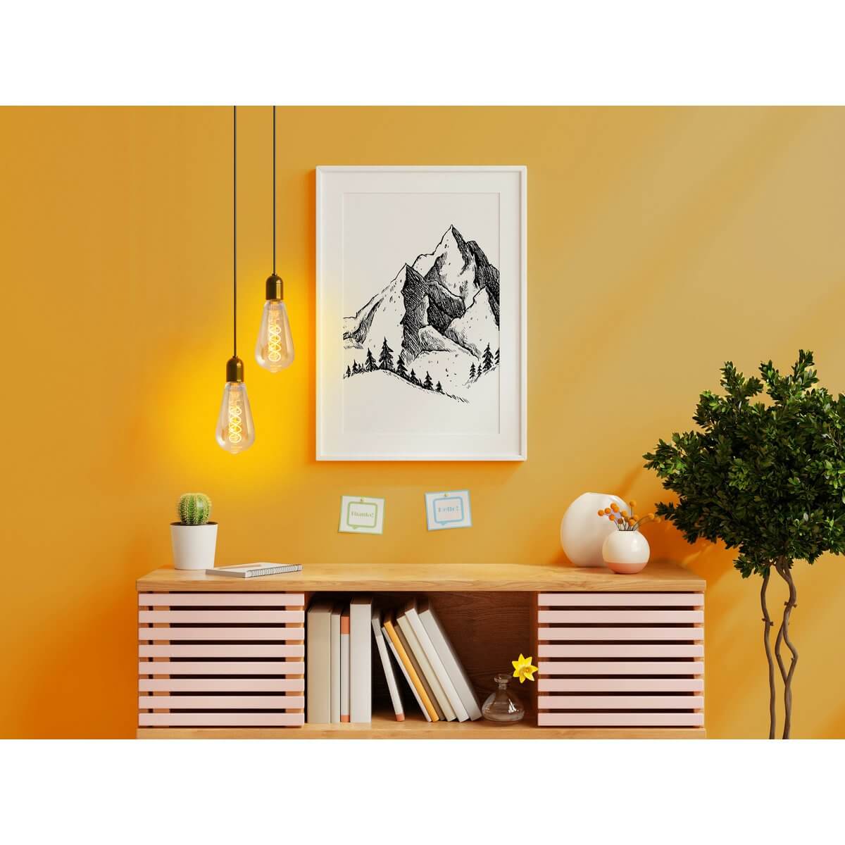 Dilly led filamentlamp amber E27 - dimbaar - set van 3