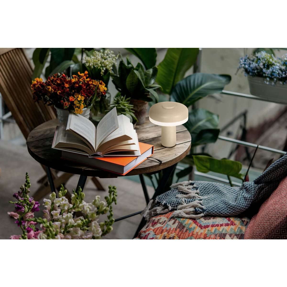 Draadloze tafellamp vorst allond - metaal en kunststof - Ø 15 × 16,5 cm