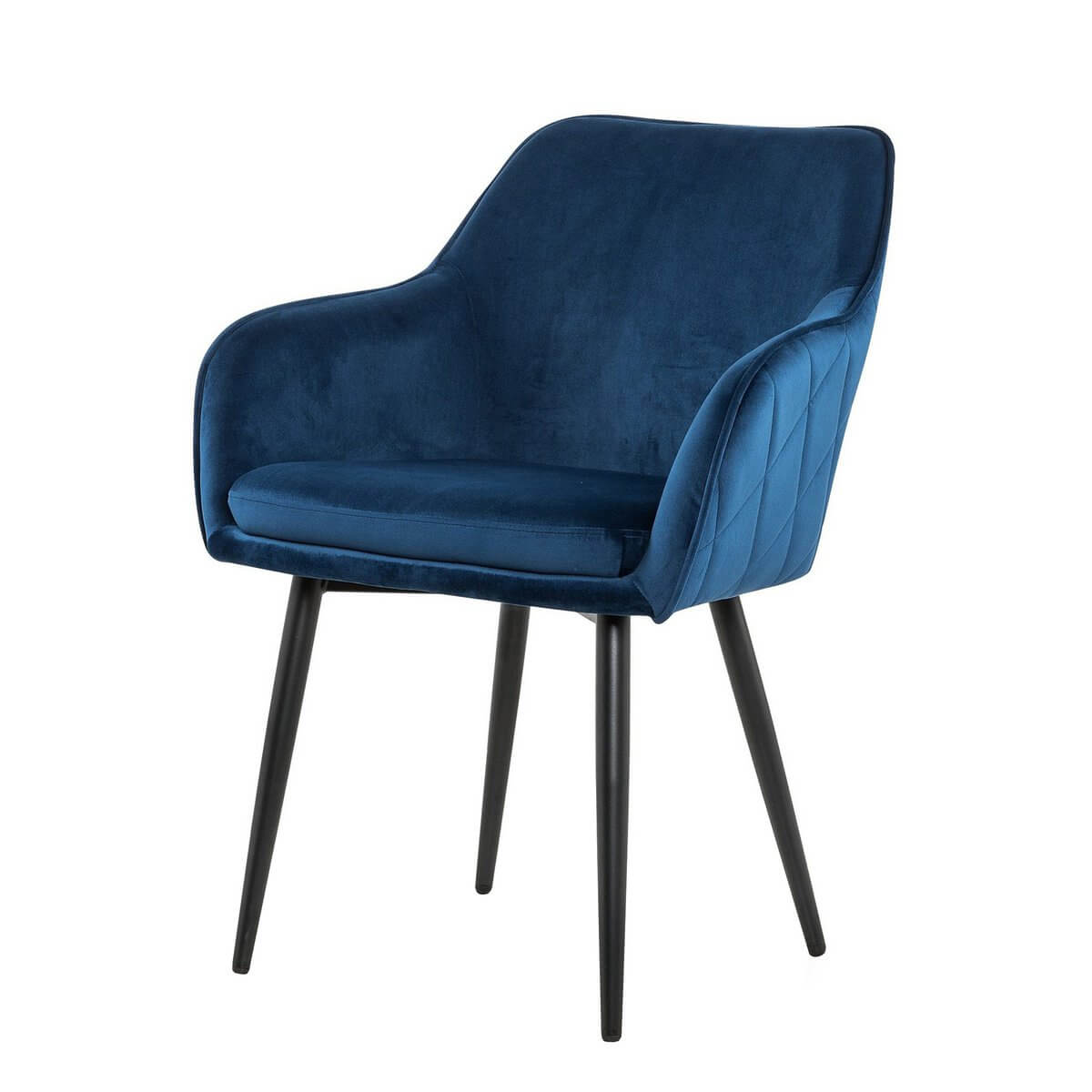 Dining chair blue velvet - SalesFever