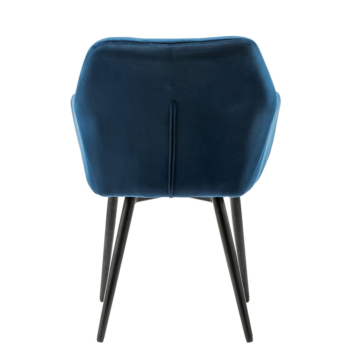 Eetkamerstoel Fluweel Blauw met Armleuning – Luxe Comfort - SalesFever - Casanovio