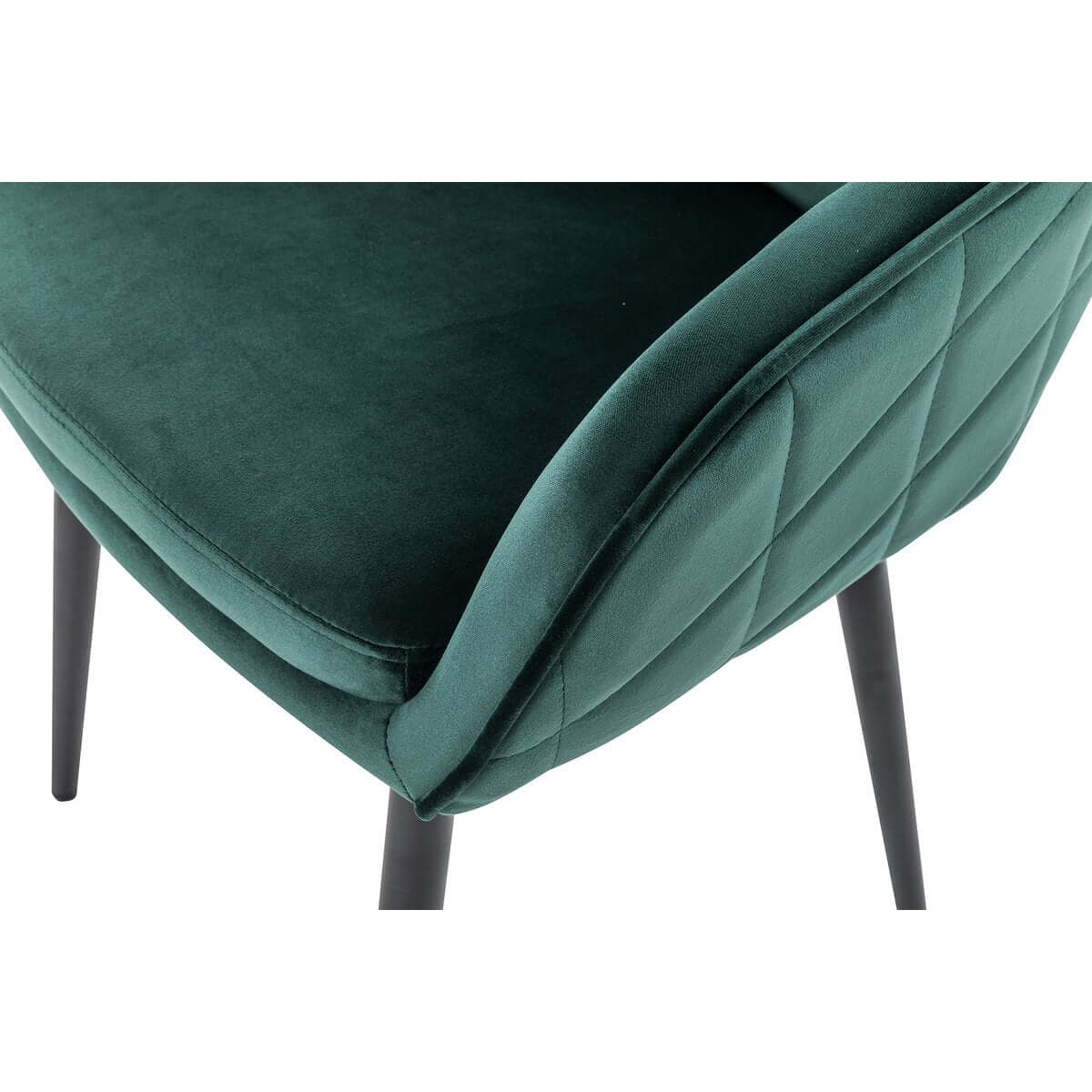 Dining chair pine green velvet - SalesFever