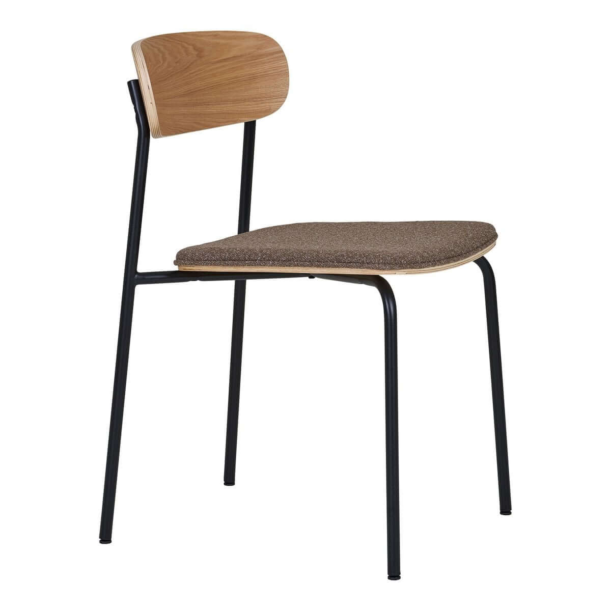 Estepona Dining Chair - Nature/Brown/Black, 51x47x77cm - Set of 2 - House Nordic ApS