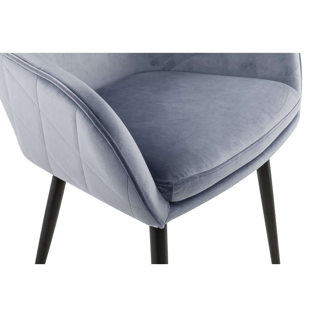 Dining chair light gray velvet - SalesFever