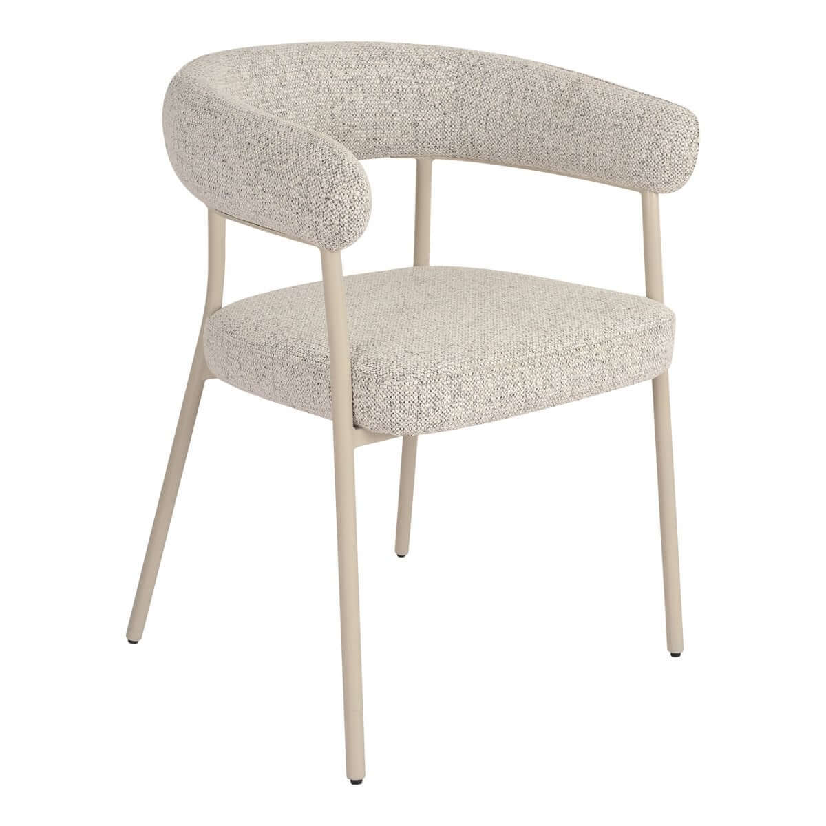 Trivio Dining Chair - Sand, Steel/Fabric/Plywood, 56x57.5x77 cm - Set of 2 - House Nordic ApS